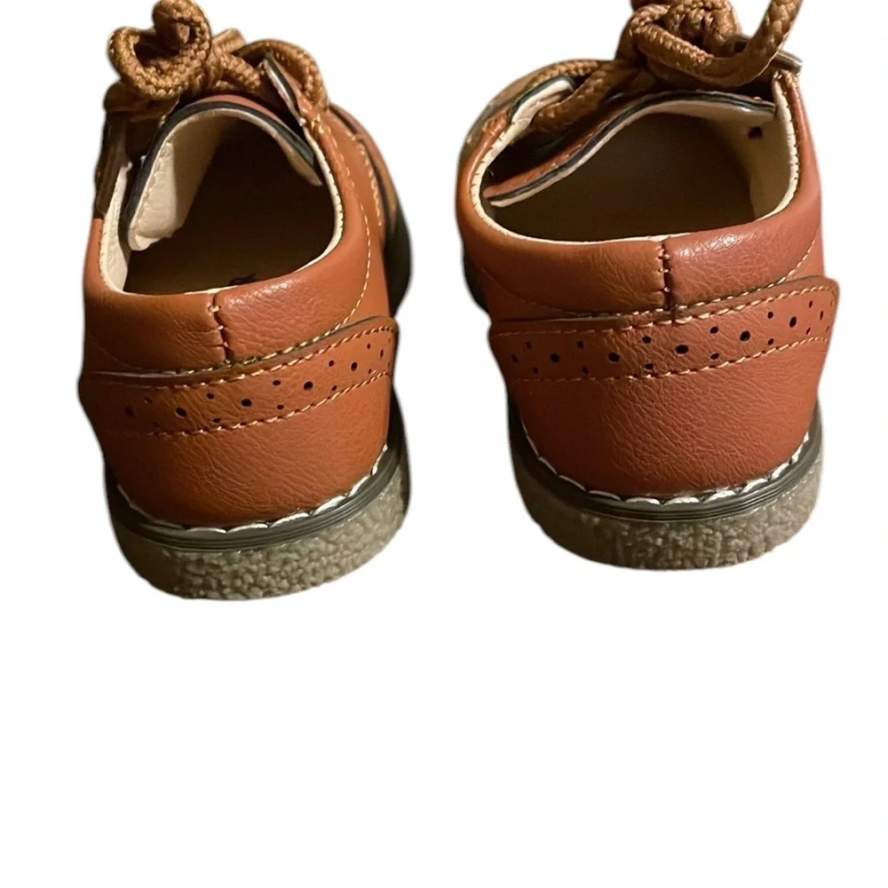 Classic Boys' Brown Dress Shoes - Kids Formal Lace-Up